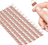 Mini Binder Clips, 120 Pack, 5/8 Inch, Standard 15mm, Rose Gold, Binder Paper Clips with Mini Storage Boxes
