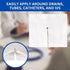 4 4 (150 Pack) 6-Ply Vakly Sterile Split Gauze x in Drain Sponges with Precut Slit, Absorbent Non-Woven Dressing
