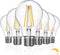 Dimmable A19 Clear LED Light Bulbs, 60W Equivalent, 2700K Soft Warm White, E26 Base, 6 Packs