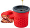 Prep Solutions Heat-Resistant Silicone Grease Strainer & Keeper - 2 Cup Capacity,
