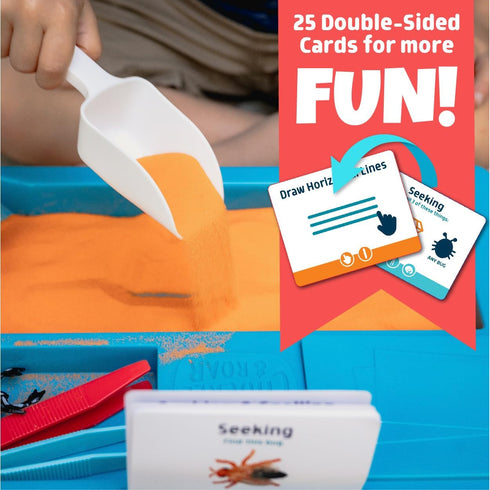 Set Chuckle & Roar - Sensory Bin - Tactile Learning for Toddlers - Montessori Preschool Activities - Plastic Storage