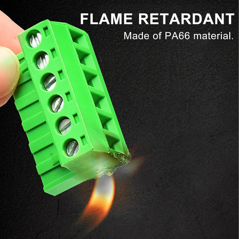 50PCS 2 Pin 5.08mm Pitch PCB Mount Screw Terminal Block Connector, Pluggable Quick Male Plug Connector-Phoenix Type Connector 2-Pole