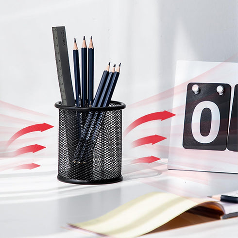 Pen Holder Pencil Organizer for Desk, Mesh Cup Container for Marker, Tape, Clip, Scissors for Office, School, Student,