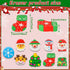 JULMELON 72PCS Christmas Party Favors Set, 36PCS Christmas Pencils with 36PCS Snowman Snowflake Erasers for Kids