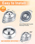 Conveyor Rollers, 1" Heavy-Duty Support Roller Bearings, 20 PCS for Smooth Rotation in Workshops