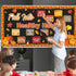 Fall Healthy Bulletin Board, Maple Leaves Pumpkin Cutouts for Class School Office