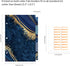 Ospelelf Mini 3 Ring Binder, 2 Inch, Cute for 5.5" x 8.5", Includes 5 Tab Dividers, Blue Marble for School and Office