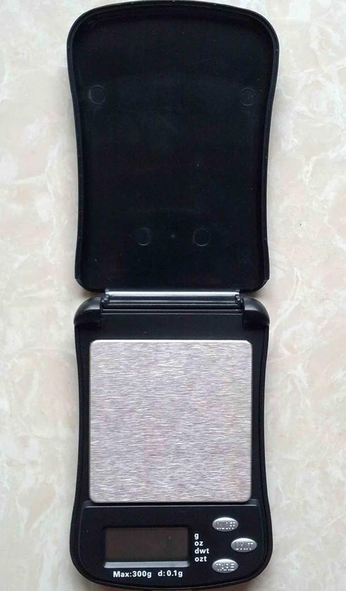 NewlineNY Digital Pocket Jewelry Mini Scale, Fliptop, Black