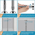 2 Pcs Undermount Sink Brackets Adjustable, Stainless Steel Sink Support Legs for Kitchen, Bathroom