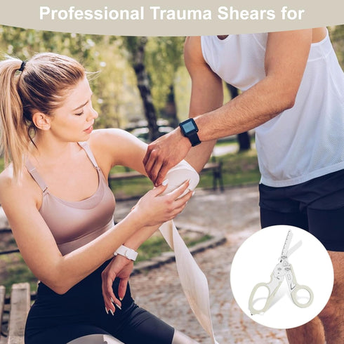6 1 in trauma shears, folding emergency shear, Outdoor Camping Tools, Seat Belt Cutter, Oxygen Cylinder Wrench