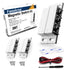 Fasvicna 2 Pack Magnetic Reed Switch NC NO, Wired Surface Mount Door Window