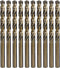 amoolo 5/16" Cobalt Drill Bit Set (10pcs), M35 HSS Metal Drill Bits for Hard Metal, Stainless Steel, Cast Iron