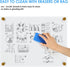 MaxGear Acrylic Dry Erase Board 16''x12'', Wall Hanging Non-Magnetic Floating Whiteboard with Marker Holder