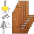 Set 6 1",Slot 3/4", 11/16", 5/8", 9/16", 1/2",3/8" Rabbet Router Bits with Interchangeable Bearings,Cutting Height