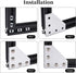 8 Sets 2020 Aluminum Extrusion Connector, Surface L Shape Joint Plate, Silver Accessories for 6mm Slot with T Nuts