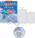 The Best Card Company - Jumbo New Job Greeting Card (8.5 x 11 inch) - Employment Congrats (Not 3D or Raised)