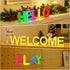 MeRGBWLife Light Up LED Letter Lights USB Powered Color Changing Alphabet Sign, APP Controlled Night Light for Bedroom