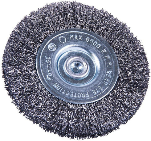 Forney 72792 Wire Wheel - Fine Crimped with 1/4" Shank, 3"