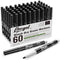 Dry Erase Markers Bulk, 60 Pack Black Low Odor Fine Point Markers for Whiteboard Use