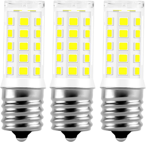 E17 Appliance LED Light Bulb, Kei D28A 6000K 3W Daylight White, Compatible for Frigidaire Kenmore, 3-Pack