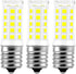 E17 Appliance LED Light Bulb, Kei D28A 6000K 3W Daylight White, Compatible for Frigidaire Kenmore, 3-Pack