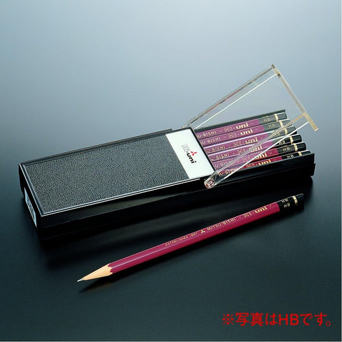 Uni Wooden Pencil, 6B, Box of 12 (HU6B) by uni