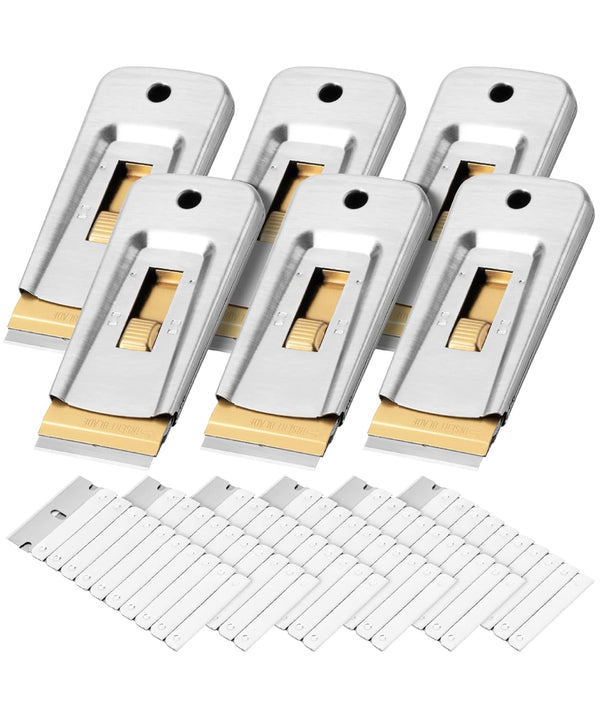 Bates Choice Metal Razor Blade Scraper Tool, Pack of 6, 60 Extra
