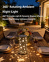Bedside Table Lamp Rotating Night Light Led Lights for Girls Bedroom Decor Living Room Star Projector Shadow USB Floor