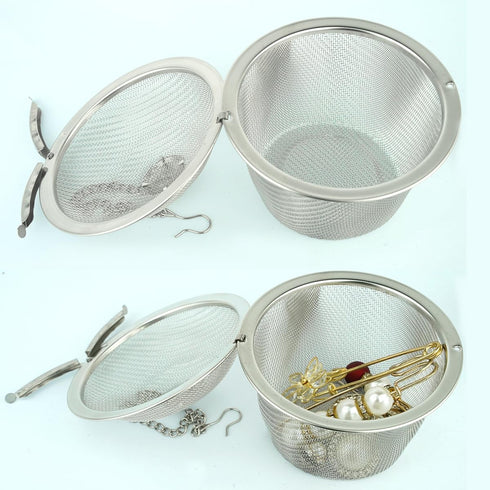 5 Pcs Ultrasonic Cleaner Baskets, 304 Stainless Steel for Jewelry Cleaning