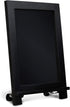 HBCY Creations Black Wooden Tabletop Chalkboard with Legs, Vintage Wedding Table Sign, Memo Board (9.5” x 14” Inches)