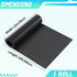 12 10 Breling in x ft Rubber Diamond Plate Rolls Mats, Heavy Duty Flooring Rug for Trailers Garage, PVC Water/Stain