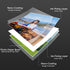 8.5x11 200 120GSM/32LB Glossy Inkjet Photo Paper In, Sheets Double-sided Thin Instant Dry Printers Tear-Resistant