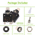 30A Manual Reset Push Button Circuit Breaker 125/250V AC 50V DC with Quick Connect Terminals and Waterproof Caps