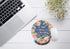 Bible Quote Mouse Pad, Be Still and Know That I am God - Psalm 46:10 Watercolor Floral Mousepad with Wrist Support