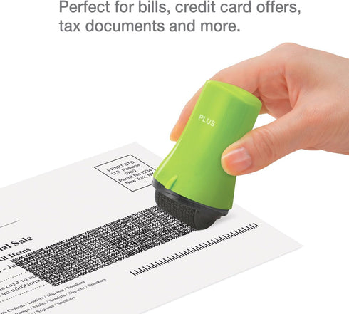 Guard Your ID Wide Advanced Roller 2.0, Identity Theft Prevention Security Stamp (Green)