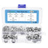 Hex Nuts Assortment Kit (M3-0.5, M4-0.7, M5-0.8, M6-1, M8-1.25, M10-1.5) 210Pcs, 304 Stainless Steel Hexagon Nut