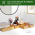 Bamboo Drawer Organizer Set, 5 PCS Multi-Use Individual Wood Storage Organizers for Kitchen, Bathroom, Office