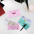 Lpraer 15 Pack Cash Envelope for Budgeting, Money Envelope with Budget Sheet Sticker Box for Saving (Marble)