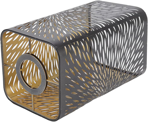 7.9 4.5 4.5in E27 E26 Lamp Shades, Modern Style Metal Lampshade with Pattern of Leaves for Table Lamp and Floor Light