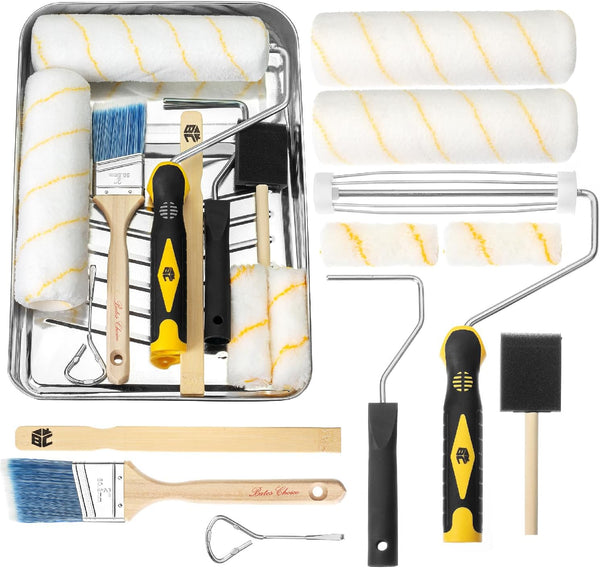 Bates Paint Tray Set - 11 pcs Kit with 9" & 4"