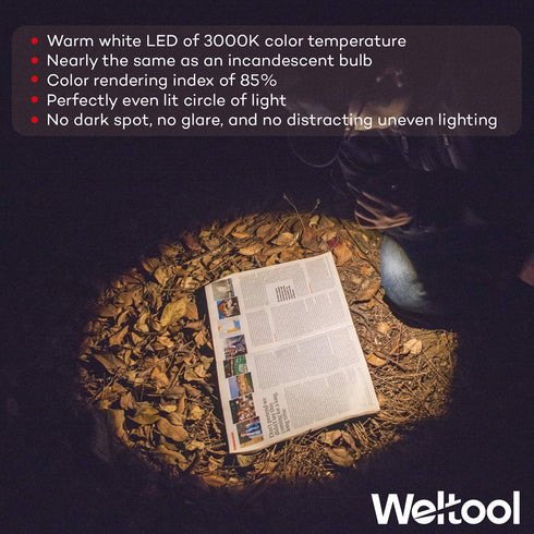 Weltool M6-Mini LED Cap Flashlight - Ultra-Compact 3000K Warm White EDC Pocket Light with Clip for Inspection
