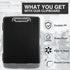 8.5 11 A4 Sooez Clipboard with Storage, Clip Board x with Pen Holder, Plastic Organization Case Box for Letter Legal