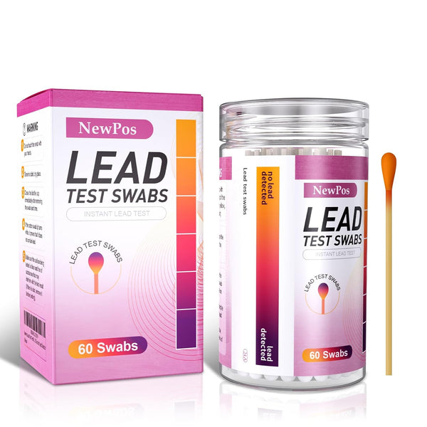 NewPos Lead Test Kit: 60 Swabs Upgraded Accurately Formulated Lead Paint Test Kit