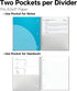 Dunwell 1 Subject Spiral Notebook, 8.5 x 11, Blue Plastic Cover, College Ruled, 100 Sheets, Perforated Paper, 2 Inner