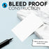 Home Advantage 50 Pack Blank Index Cards, 3x5 Heavy Duty Cardstock Note Cards - Bleed Proof