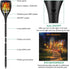 43" 1 Pack Solar Torch Lights, Waterproof Flickering Flames Torches Lights Outdoor Solar Spotlights Landscape