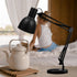 SILENRADAWN E14 E27 10mm Bedside Lamp Shade Black Metal Lampshade with Hole Diameter for Table Lamp and Wall Sconce