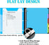 INFUN 1 Inch Telescoping 3 Ring Binder - 4PCS, Flexible Round Binder with Customizable Front Cover