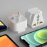 Bates Universal Adapter, 4 Pack, Travel Adapter, UK to US Plug Adapter, European to American Plug Adapter