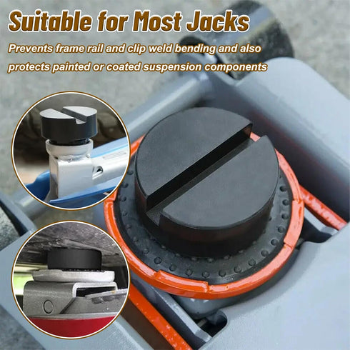 Afcabakila 8 2 Pinch Pcs Universal Jack Stand Pads, Types Rubber Jack Pad & Weld Adapter, Oil Change Mush Haves, Change